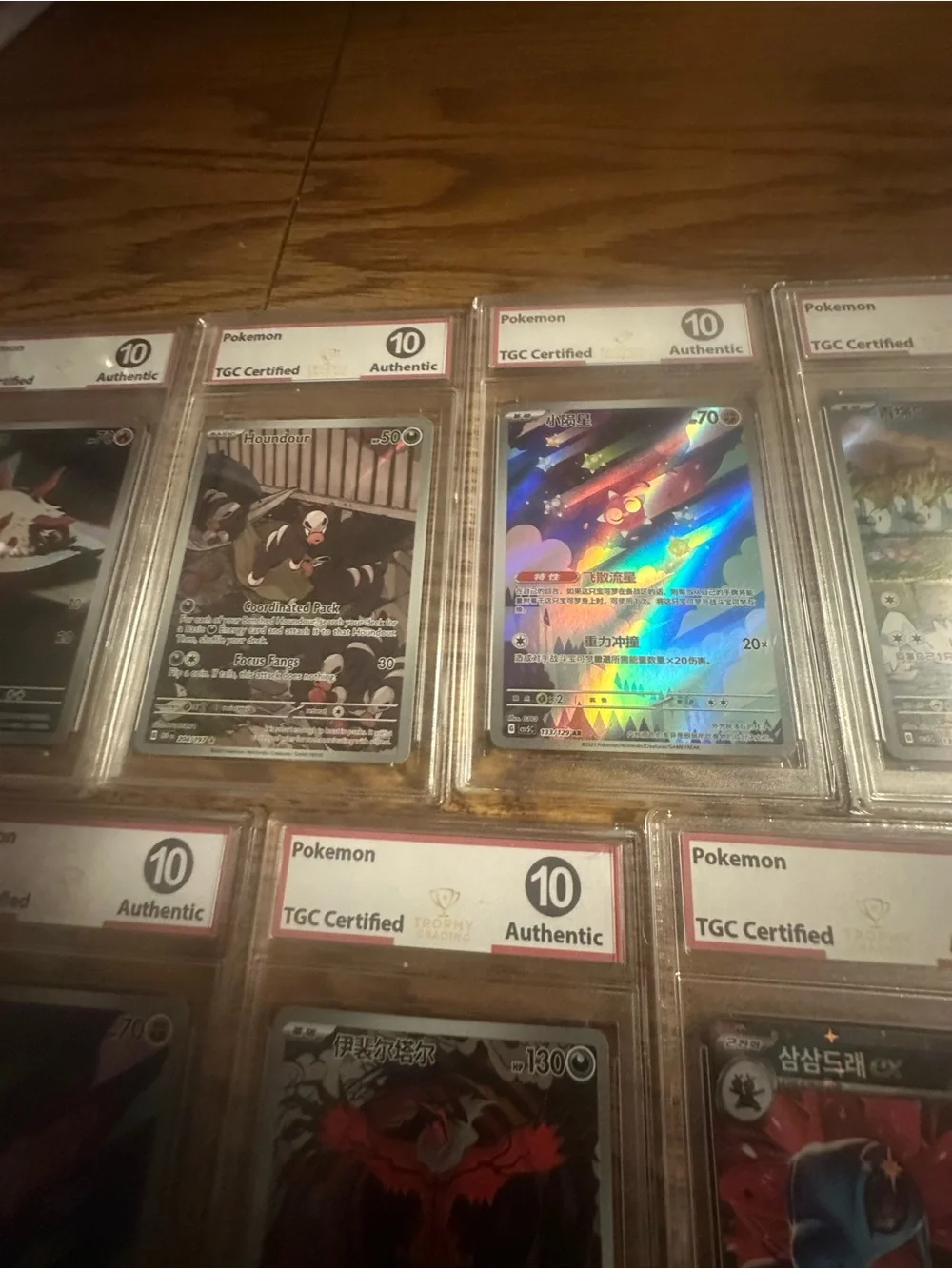 Pokemon Lot Of 11 TGC Certified Authentic Grade 10 Free Shipping china India mix